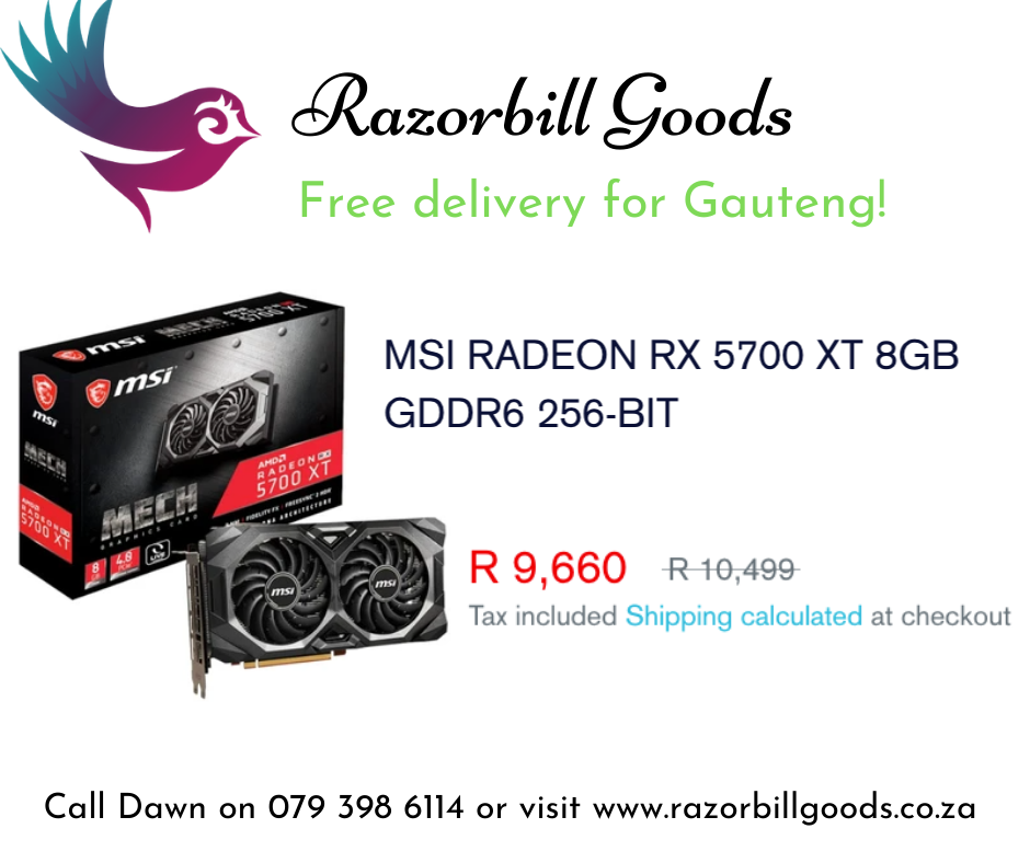 Great graphics at a reasonable price with the MSI RADEON RX 5700 XT 8G