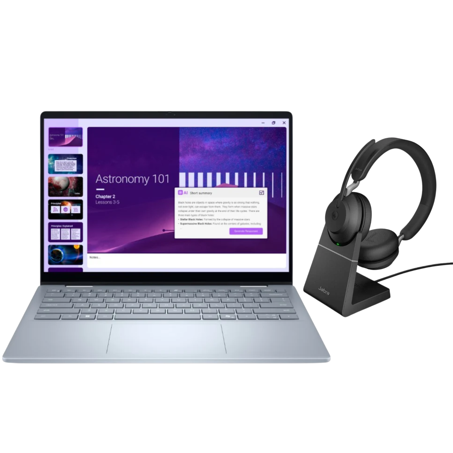 Laptop Bundle Deal Dell 14 Plus 2-in-1 DB04250 14" FHD+ Touch | Ultra 5 226V | 16GB | 512GB and Jabra Evolve2 65 Stereo Wireless Headset with Charging Stand