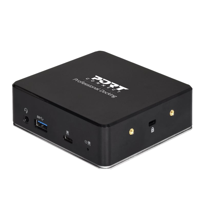 Port USB Type-C to 1 x RJ45|2 x USB3.1 Gen1|2 x HDMI|1 x Type-C|1 x USB3.1 Gen1 | Apple Charging 2.4A|1 x Aux Dock - Black-0