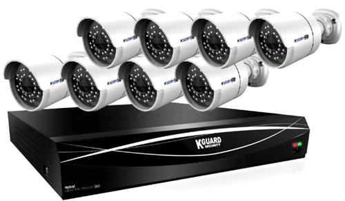 KGuard 16 Channel HD Series + 8 Cameras Combo Kit-0