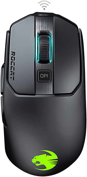 Roccat Kain 200 AIMO Black Wireless Optical 16000 dpi-0