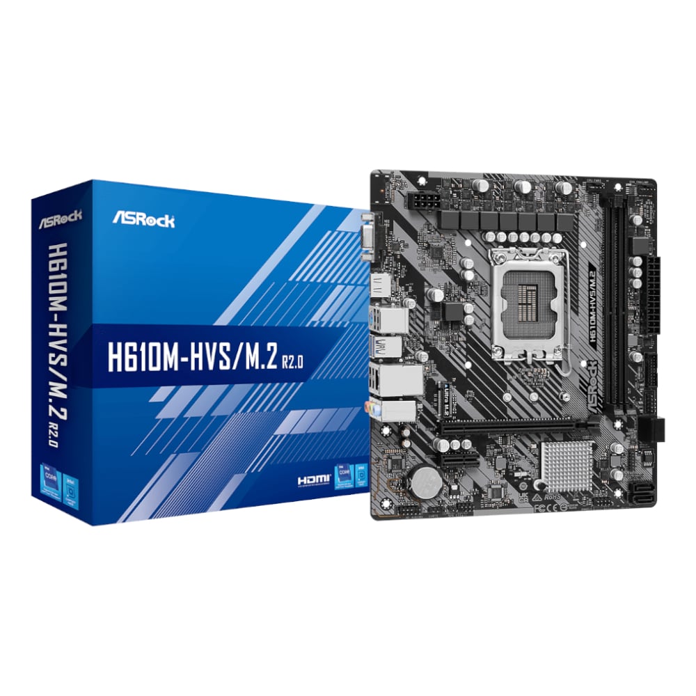 ASRock H610M-HVS/M.2 R2.0 Intel LGA 1700 m-ATX Motherboard-0