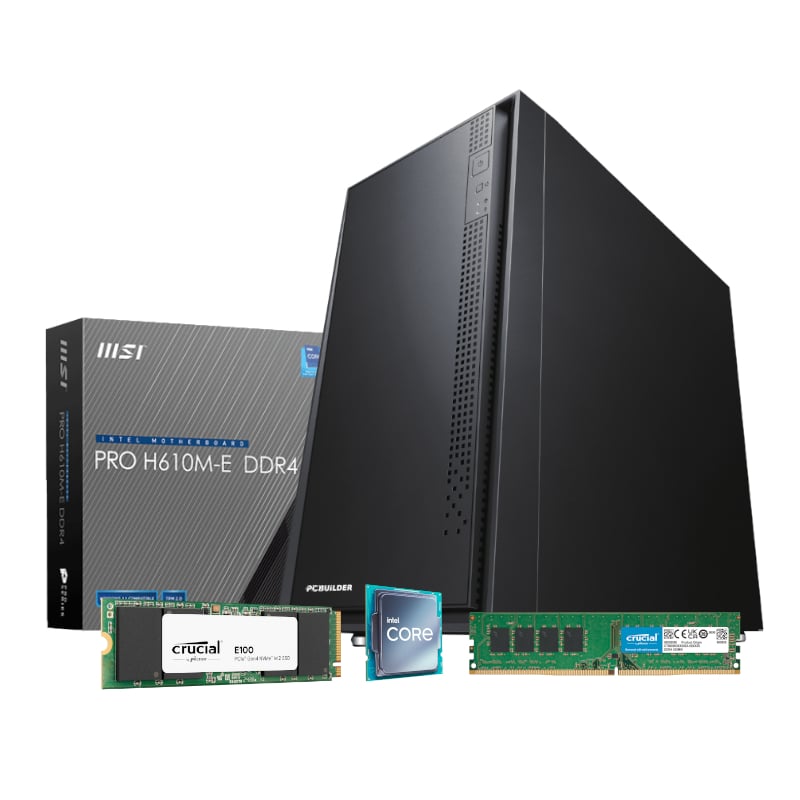 PCBuilder Intel i3-12100 HOME MASTER Windows 11 Desktop PC-0