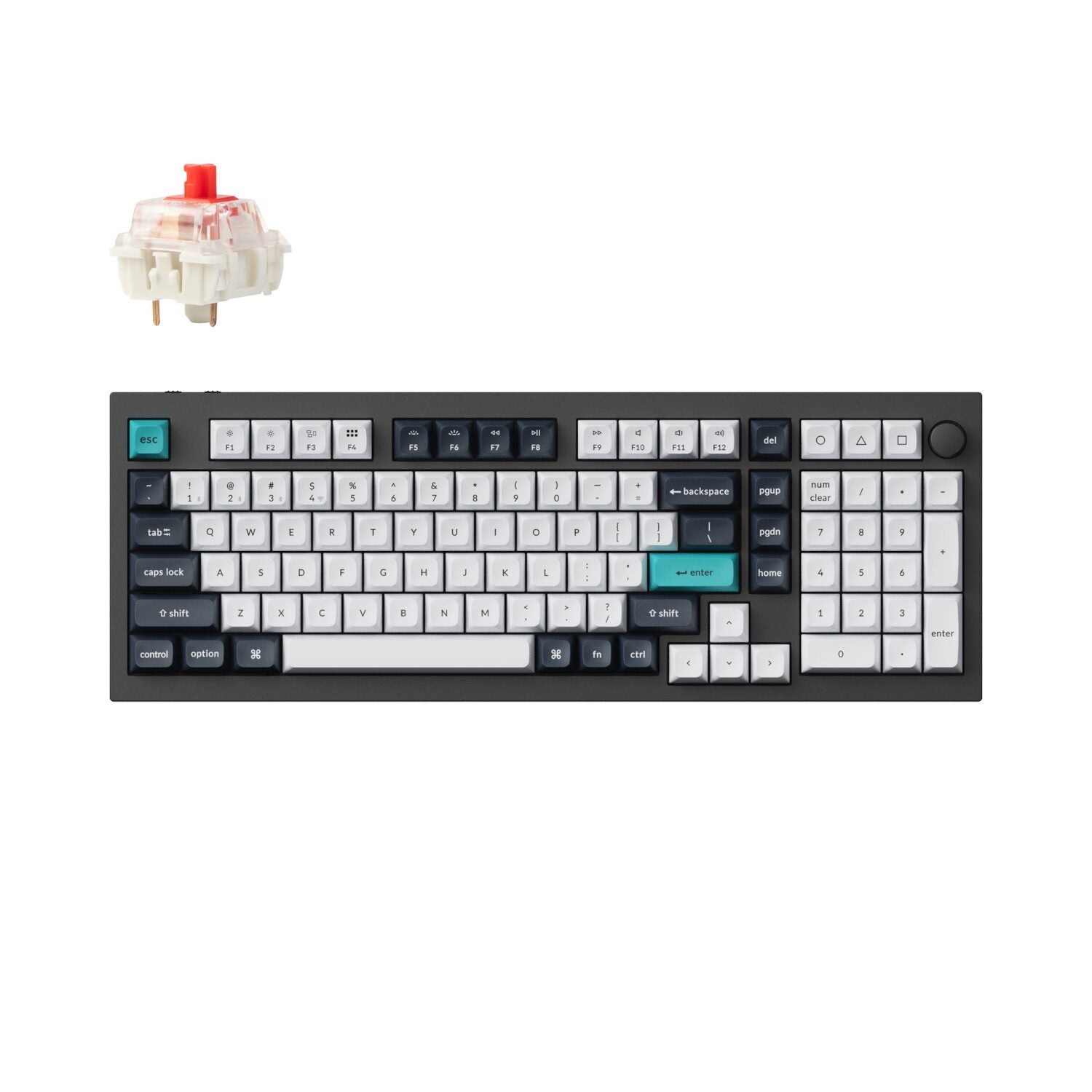 Keychron Q5M-M1 QMK/VIA Wireless Custom Keyboard - Black-0