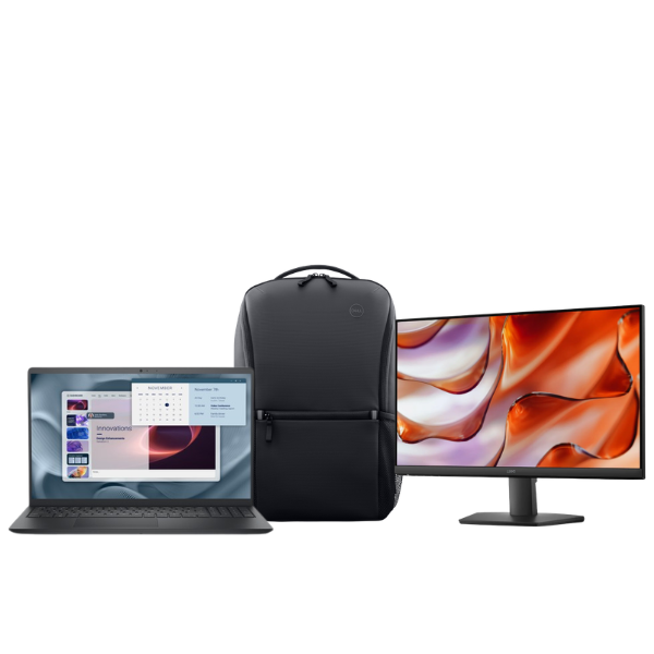 Dell Pro 15 Essential PV15250 15.6" FHD Core i7-1355U 16GB 1TB SSD Win 11 H and Dell EcoLoop Essential CP3724 16-inch Notebook Backpack and Dell SE2425HM 23.8-inch 1920 x 1080p FHD LED IPS Monitor