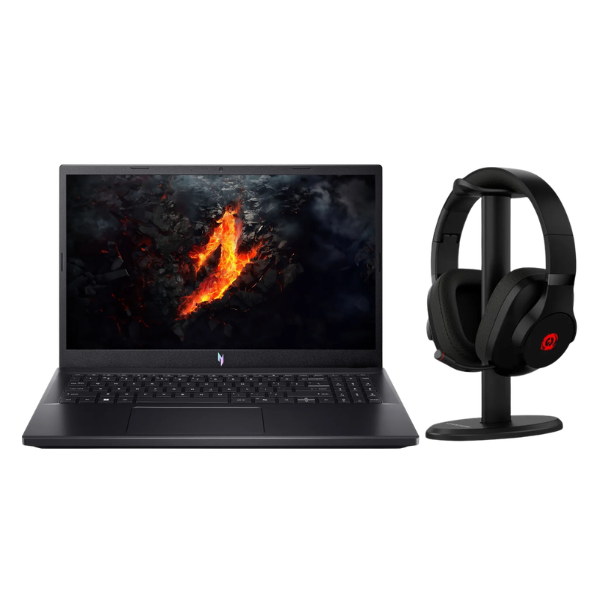 Acer Nitro V15 15.6-inch FHD Laptop - AMD Ryzen 7 7735HS 512GB SSD 16GB RAM RTX 4050 Win 11 Home and Canyon Ego GH-16 Wireless Gaming Headset