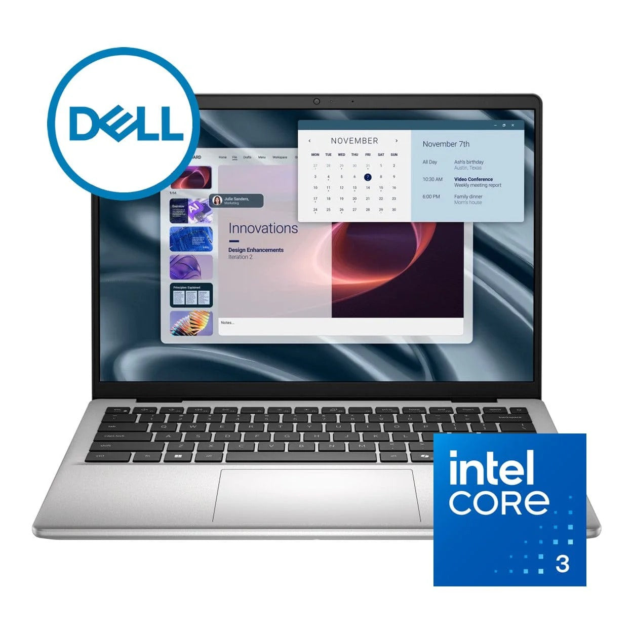 Dell Pro 14 Essential 14-inch FHD+ Laptop - Intel Core 3 100U 512GB SSD 8GB RAM Win 11 Home