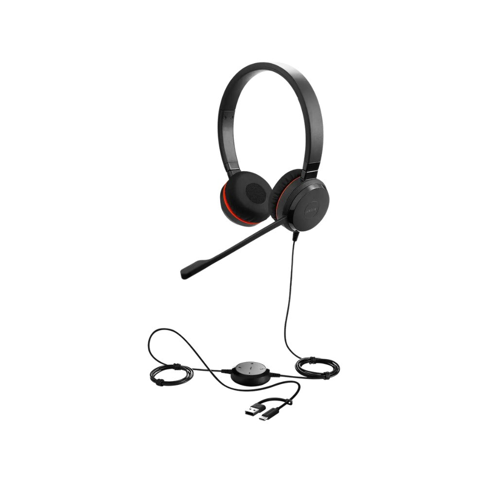 Jabra Evolve 30 II USB C/A adapter - Stereo MS Headset
