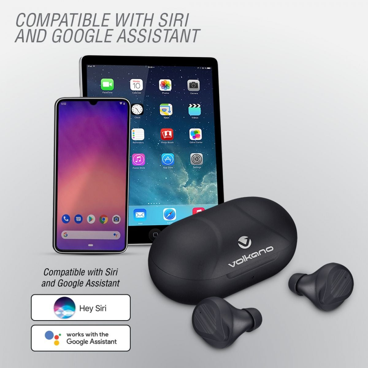 Volkano True Wireless Earphones - Scorpio Series - Black