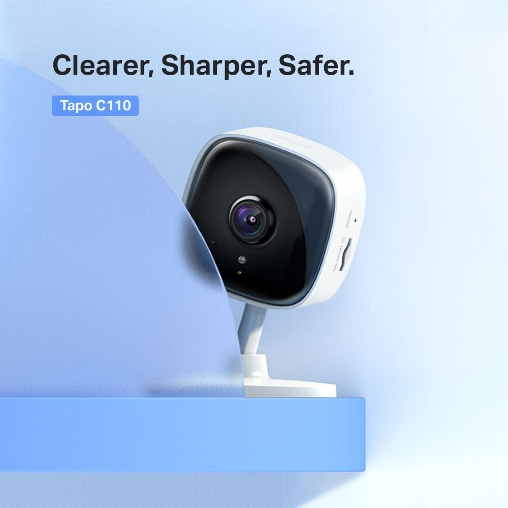 TP-Link Tapo C110 Home Security Wi-Fi Camera / 3MP UHD with Night Vision