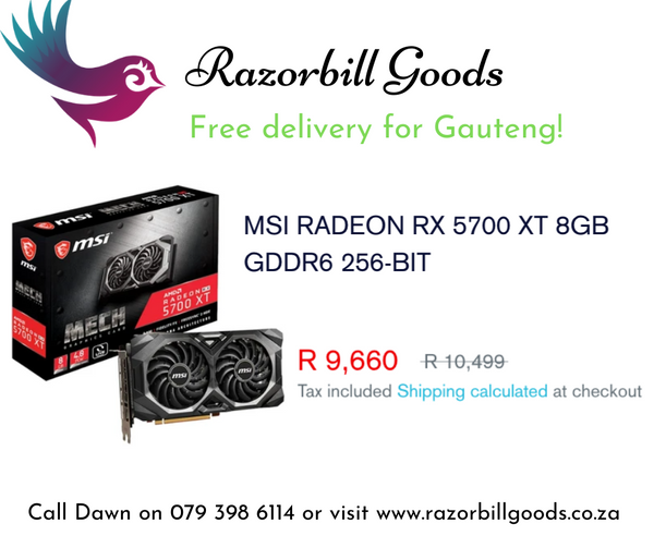 Great graphics at a reasonable price with the MSI RADEON RX 5700 XT 8GB GDDR6 256-BIT Graphics Card