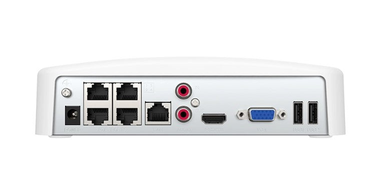 Tenda K4P-4TR 4 Channel PoE HD Video Complete DIY Security Bullet Cameras Kit (Without HDD)