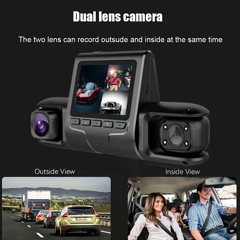 ANNJIATUU Car Dashboard Camera - 1080P Full HD, Night Vision, 24-Hour Parking Mode, WDR, G-Sensor, Motion Detection