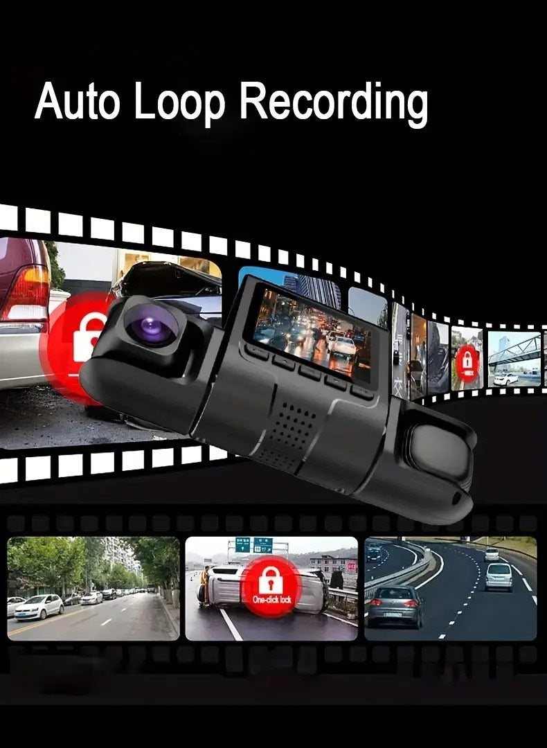 ANNJIATUU Car Dashboard Camera - 1080P Full HD, Night Vision, 24-Hour Parking Mode, WDR, G-Sensor, Motion Detection