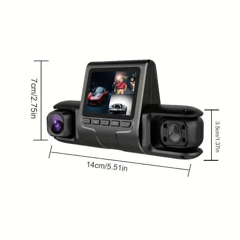 ANNJIATUU Car Dashboard Camera - 1080P Full HD, Night Vision, 24-Hour Parking Mode, WDR, G-Sensor, Motion Detection