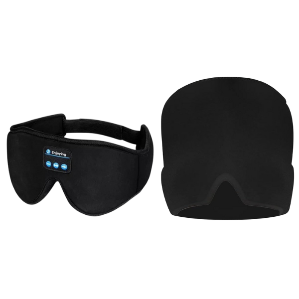 Bundle Deal: DW Music Sleep Mask Bluetooth Wireless Sleep Headphones and Migraine Relief Ice Hat
