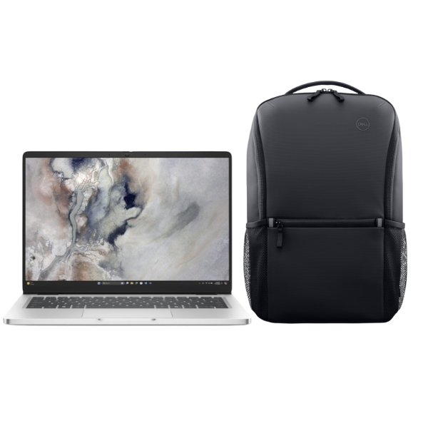 Dell Pro 14 PC14250 14"FHD Intel vPro U5 235U 16GB 512GB SSD Intel Graphics and Dell EcoLoop Essential CP3724 16-inch Notebook Backpack Black 460-BDSS