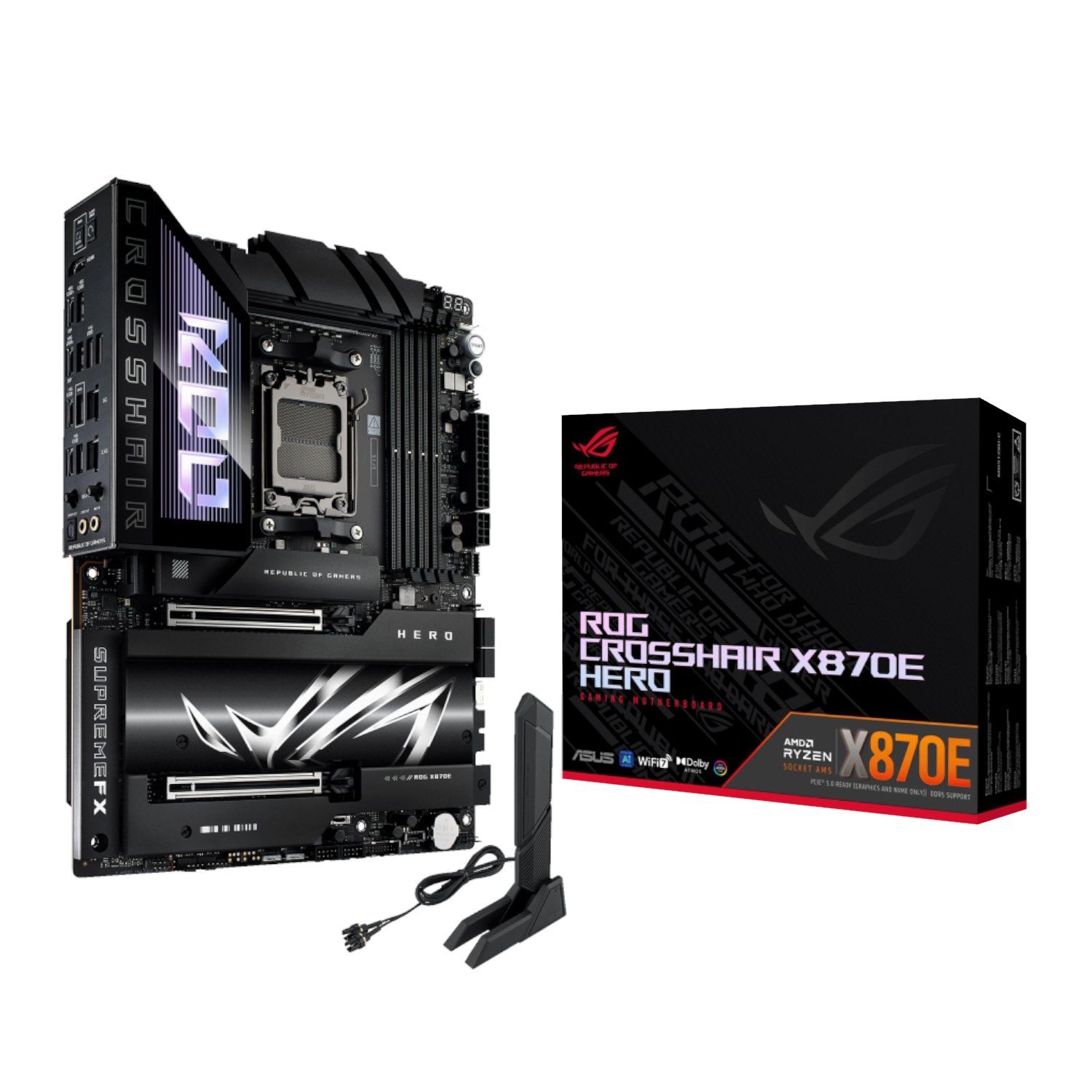 Asus ROG Crosshair X870E HERO ATX Gaming Motherboard-0