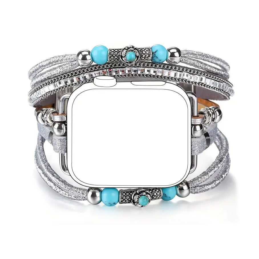 Boho Faux Turquoise Bracelet Watchband / Strap for Apple Watch
