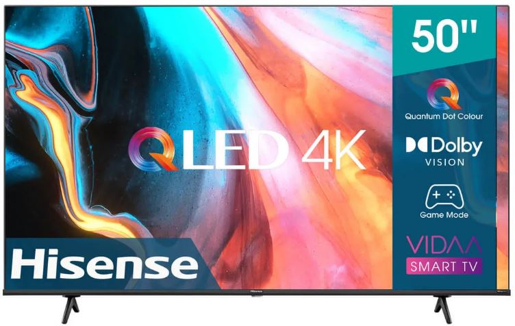 Hisense 50 Inch QLED 4K UHD Vidaa Smart TV-0