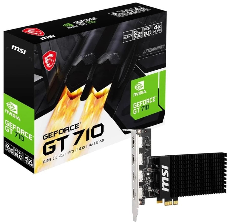 MSI nVidia Geforce GT 710 2GD3H 2GB PCIe 2 x16 Graphics-0