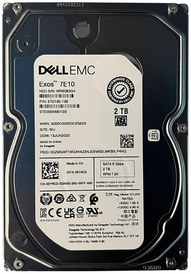 DELL EXOS 7E10 2TB ENTERPRISE SATA HDD-0