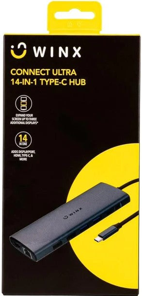 Winx CONNECT Ultra 14-in-1 Type-C Hub Silver-0