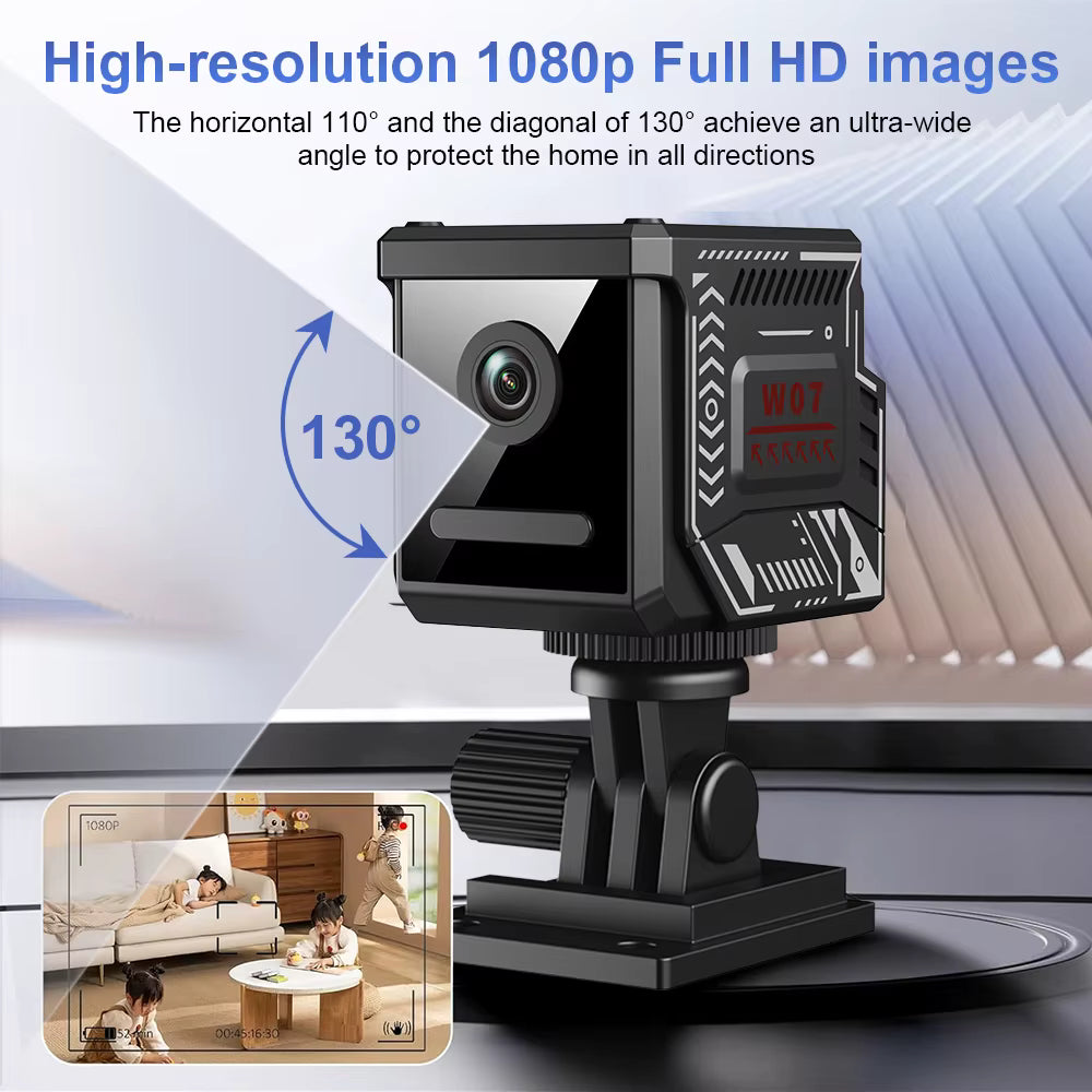 Mini Dual Lens WiFi Security Spy Camera - HD Night Vision - 2.4GHz Wifi
