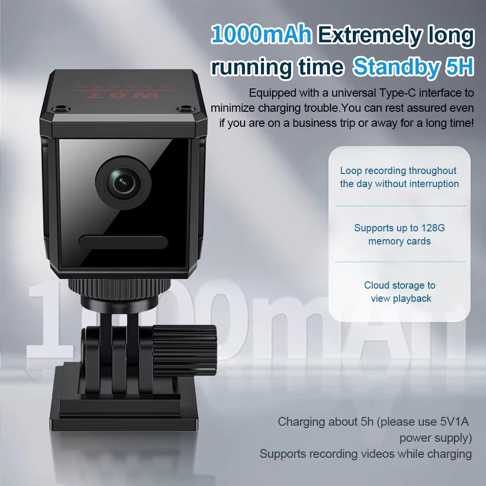 Mini Dual Lens WiFi Security Spy Camera - HD Night Vision - 2.4GHz Wifi