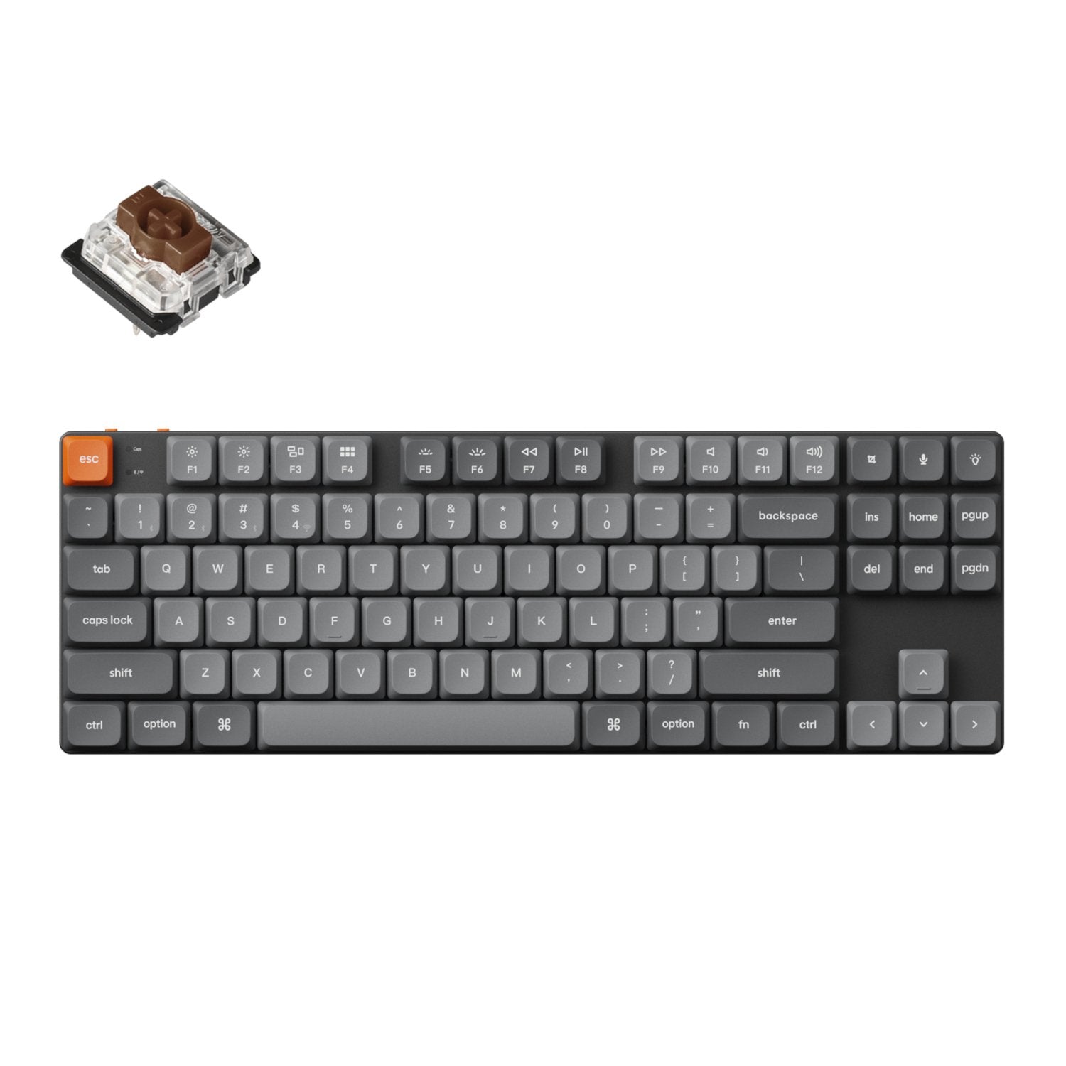 Keychron K1 Max QMK/VIA 80% Wireless Custom Mechanical Keyboard | BROWN Switches-0