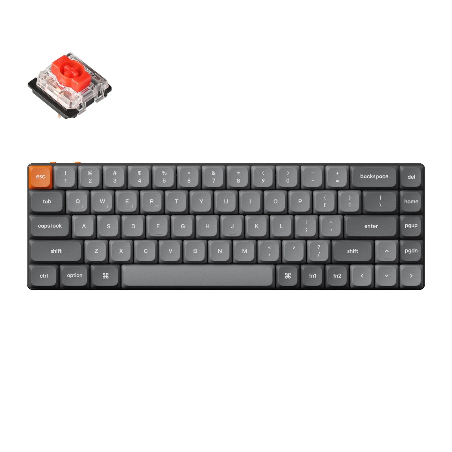 Keychron K7 Max QMK/VIA 65% Wireless Custom Mechanical Keyboard | RED Switches-0