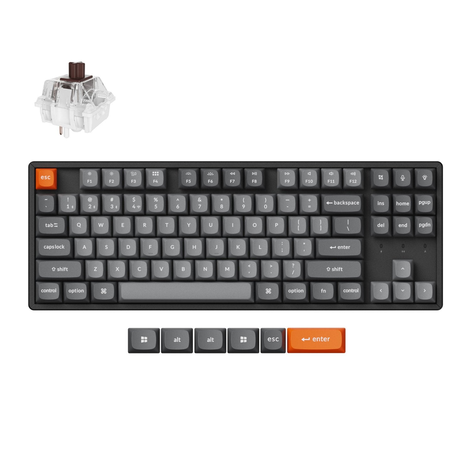 Keychron K8 Max QMK Wireless Custom Mechanical Keyboard | BROWN Switches-0