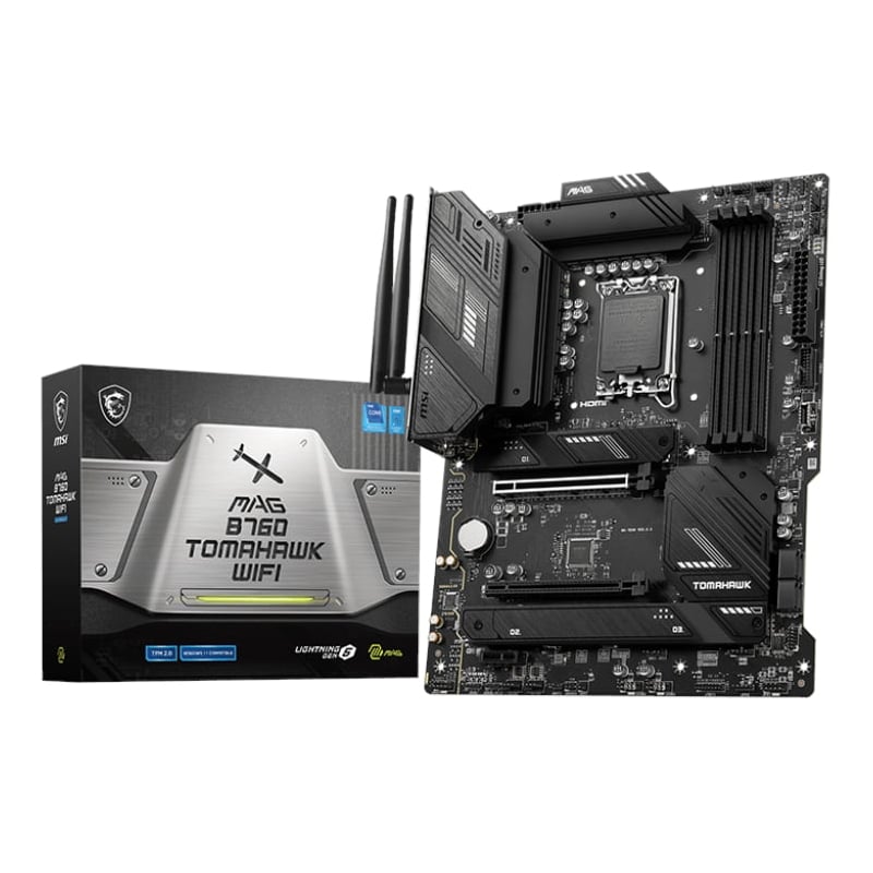 MSI MAG B760 TOMAHAWK WIFI DDR5 Intel LGA1700 ATX Gaming Motherboard-0