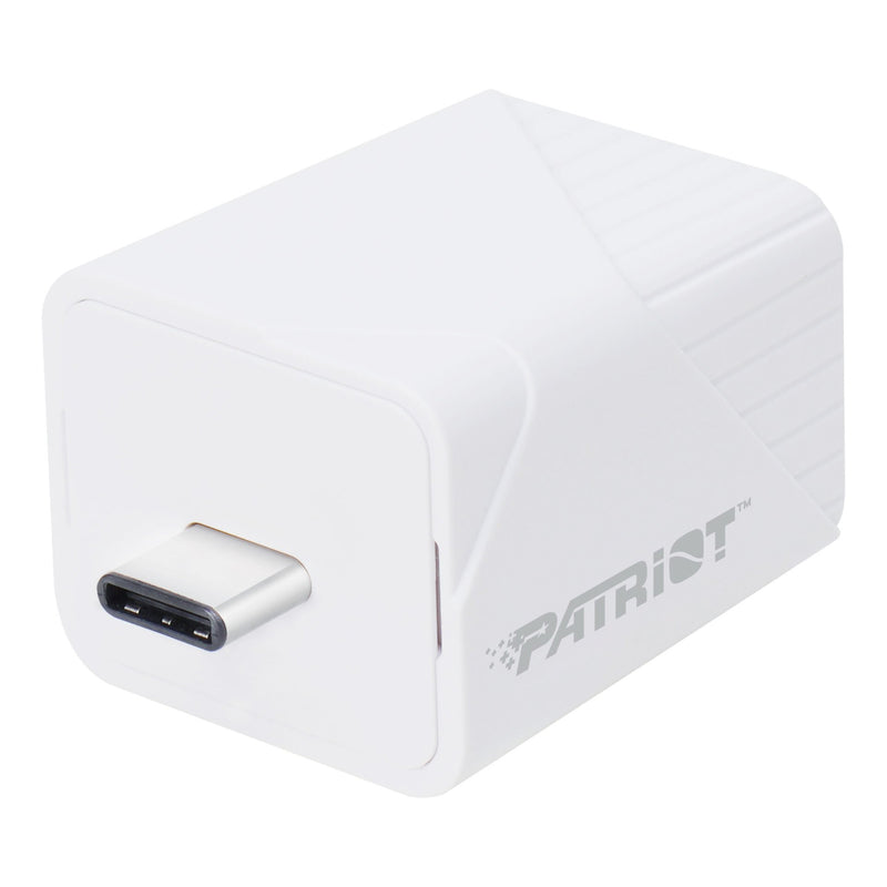 Patriot iLuxe Cube 256GB Type-C Smart Backup Solution - White-0