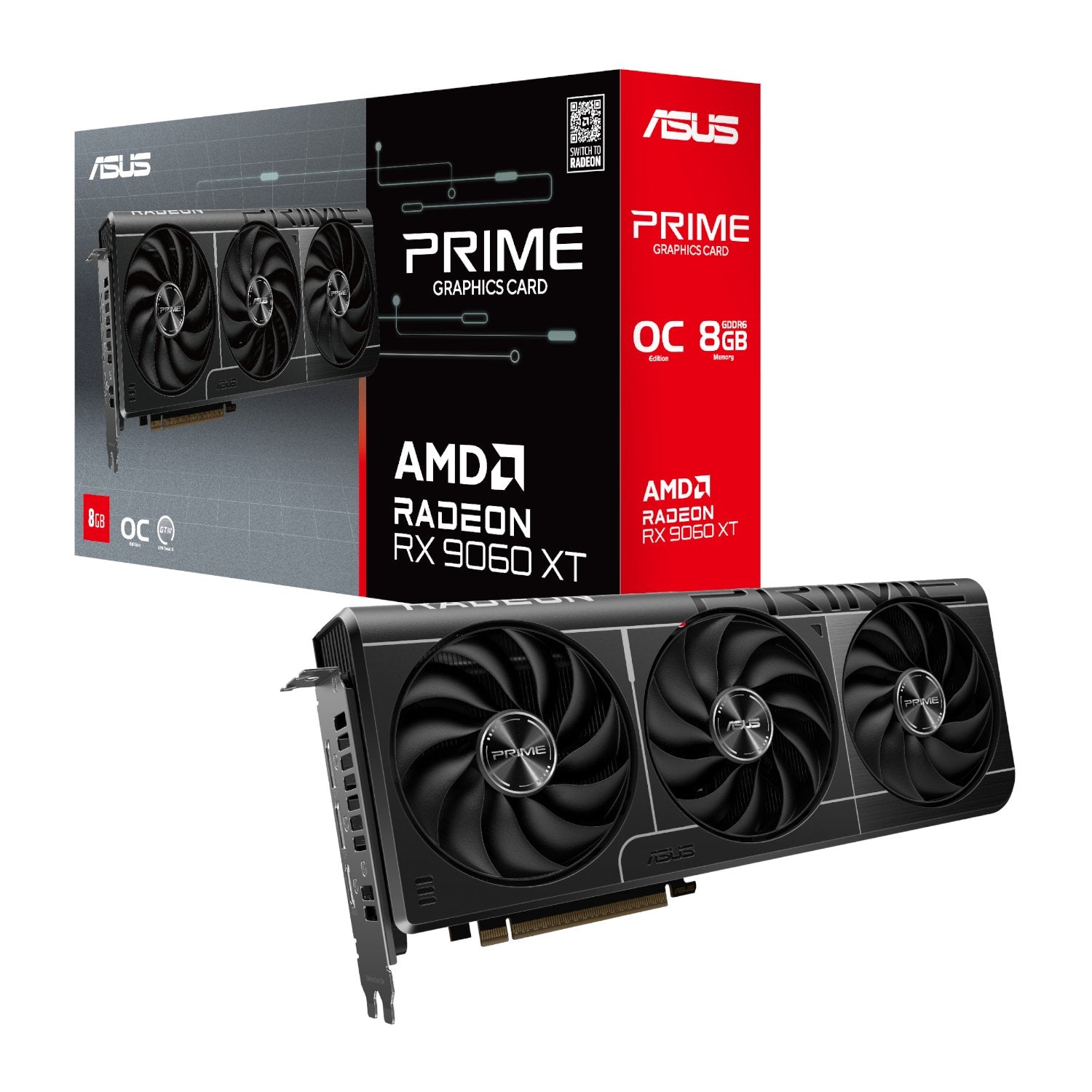 ASUS Prime Radeon™ RX 9060 XT 8GB GDDR6 OC Edition Graphics Card-0