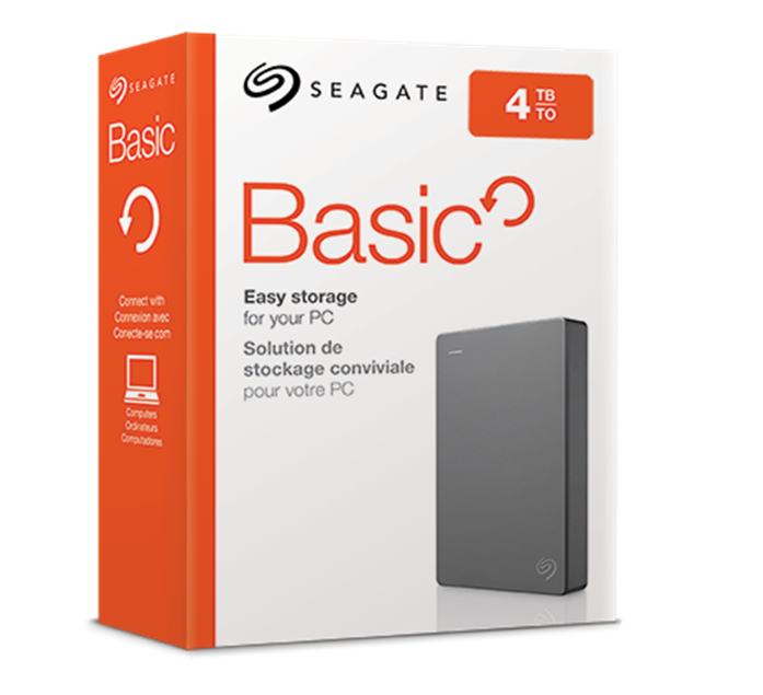 Seagate Basic Portable 4TB External Hard Drive