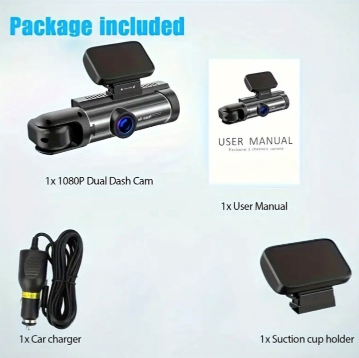 1080P Dual Camera Dash Cam