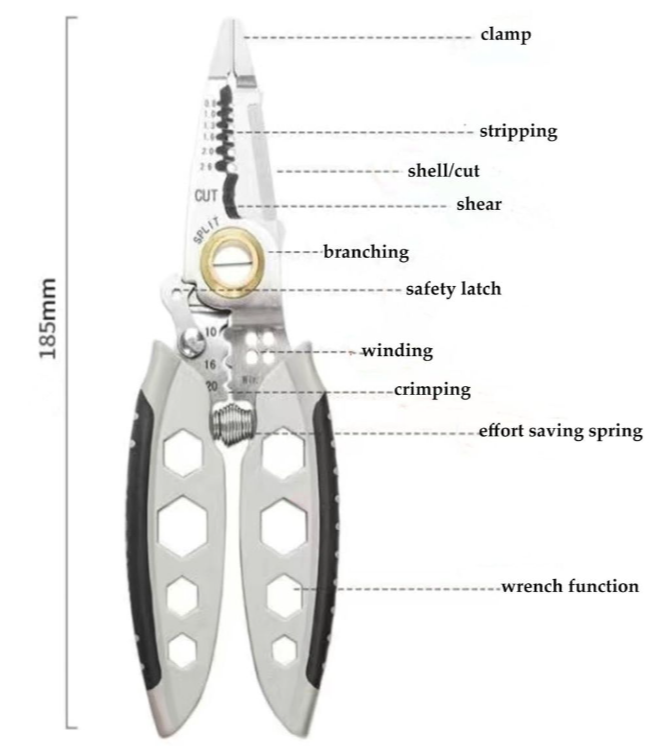 7-inch Multipurpose Wire Stripper Plier