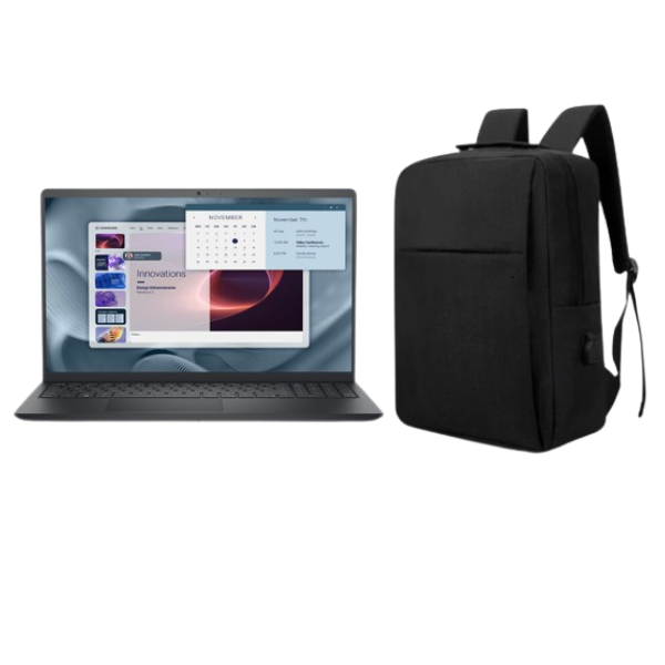 Dell Pro 15 Essential 15.6" Core i7 16GB 512GB Win 11 Pro Notebook and Laptop Bag