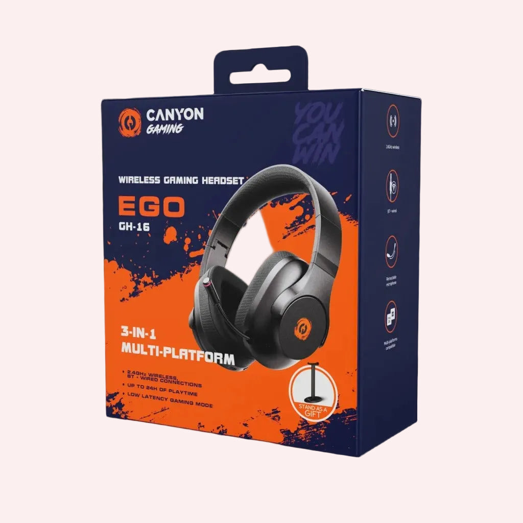 Canyon Ego GH-16 Wireless Gaming Headset Black