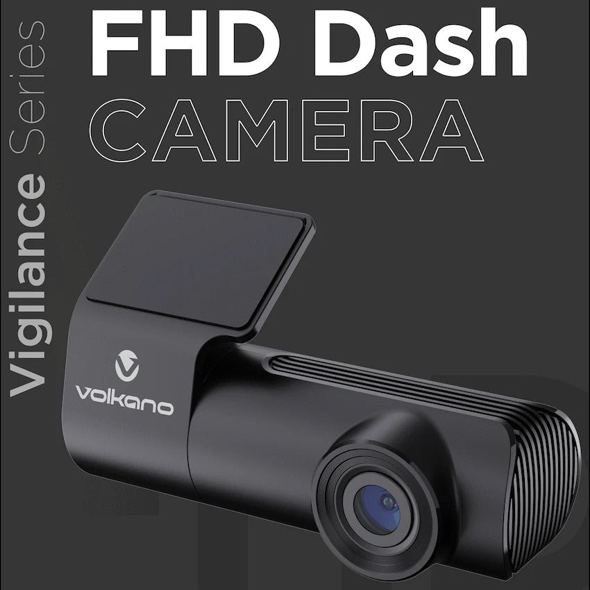 Volkano Vigilance Series FHD Dash Camera - Black VK-10022-BK
