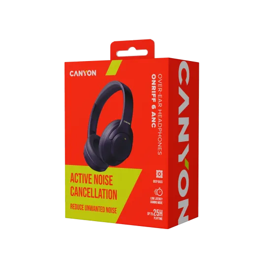 Canyon OnRiff 6 ANC Wireless Headphone Blue