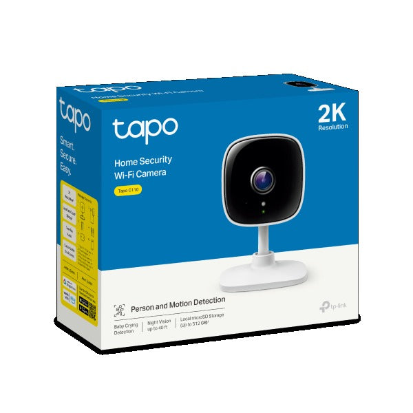 TP-Link Tapo C110 Home Security Wi-Fi Camera / 3MP UHD with Night Vision