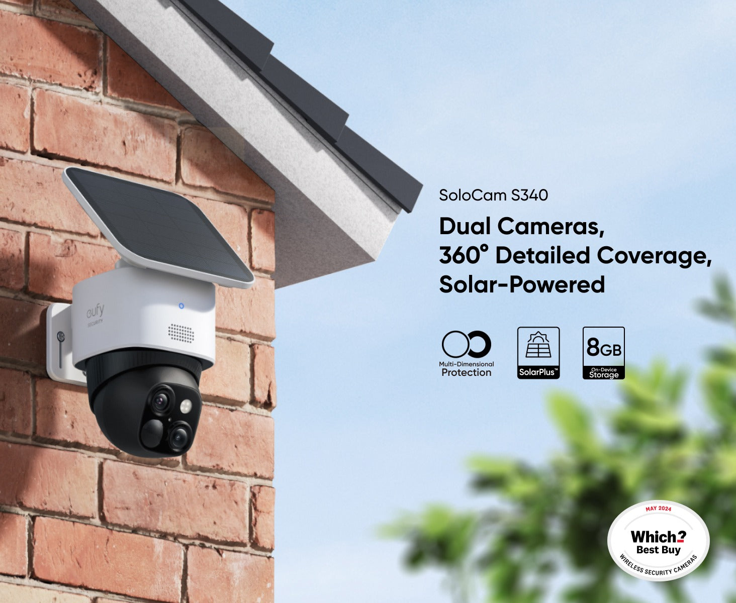 Eufy SoloCam S340 PTZ Wireless Security Camera