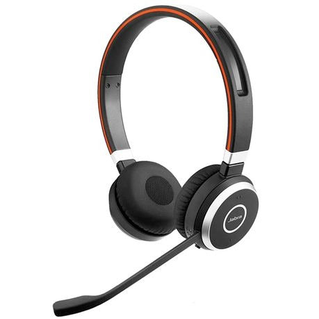 Jabra Evolve 65 SE Stereo Bluetooth Headset With Noise-Cancelling Mic
