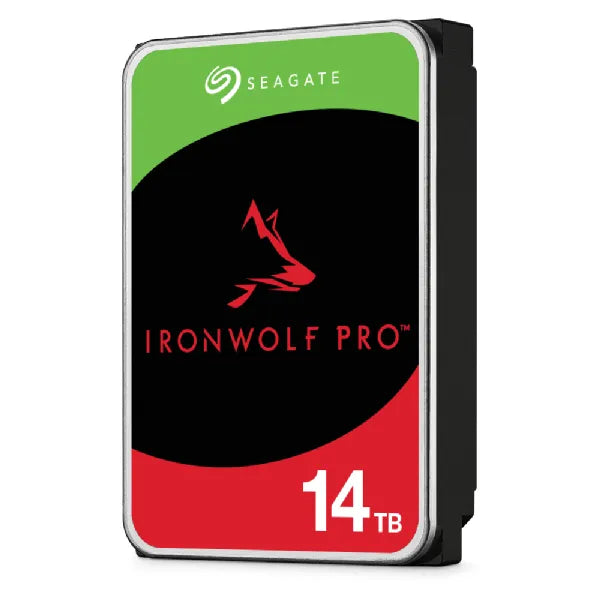 Seagate Ironwolf Pro ST14000NT001 14TB 3.5'' HDD NAS Drives 7200 RPM; SATA 6GB/s Interface; 256MB Cache;550TB/Year; Unlimited Ba-1