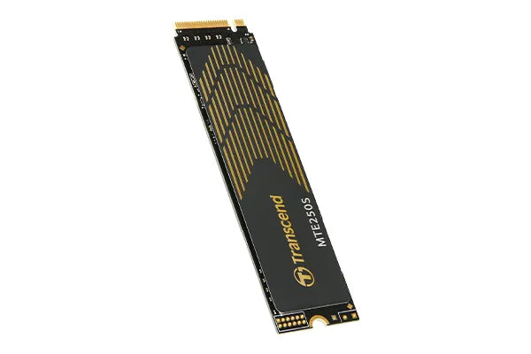 TRANSCEND 4TB MTE250S PCI-E  GEN 4X4 M.2 NVMe 2280 SSD 3D TLC -7500 MB/s Read 6700 MB/s Write- with Heat Spreader - 3120 TBW-1