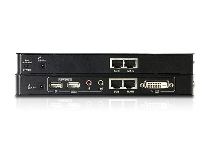 ATEN USB DVI Single Link Console Extender with Audio/Serial Support up to 60M  -  TAA Compliant / Audio Cat 5 KVM Extender-1