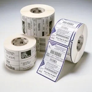 Zebra Label; Polyester; 102x51mm; Thermal Transfer; Z-Ultimate 3000T White; Permanent Adhesive; 76mm Core; Box
