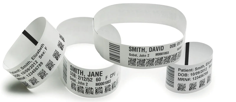 Wristband; Synthetic; 1x7in (25.4x177.8mm); DT; Z-Band Ultra Soft; Coated; Permanent Adhesive; Cartridge